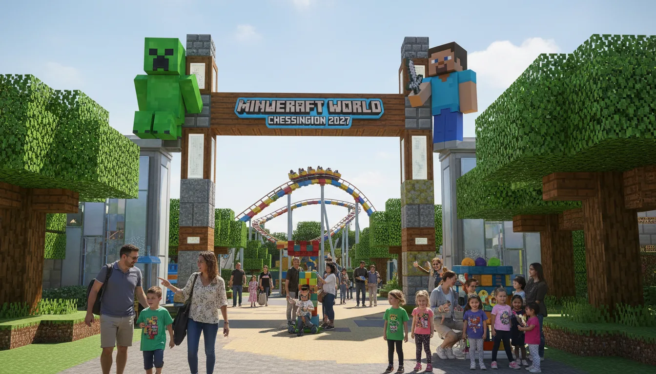 Minecraft World : Montagnes Russes en 2027 à Chessington !