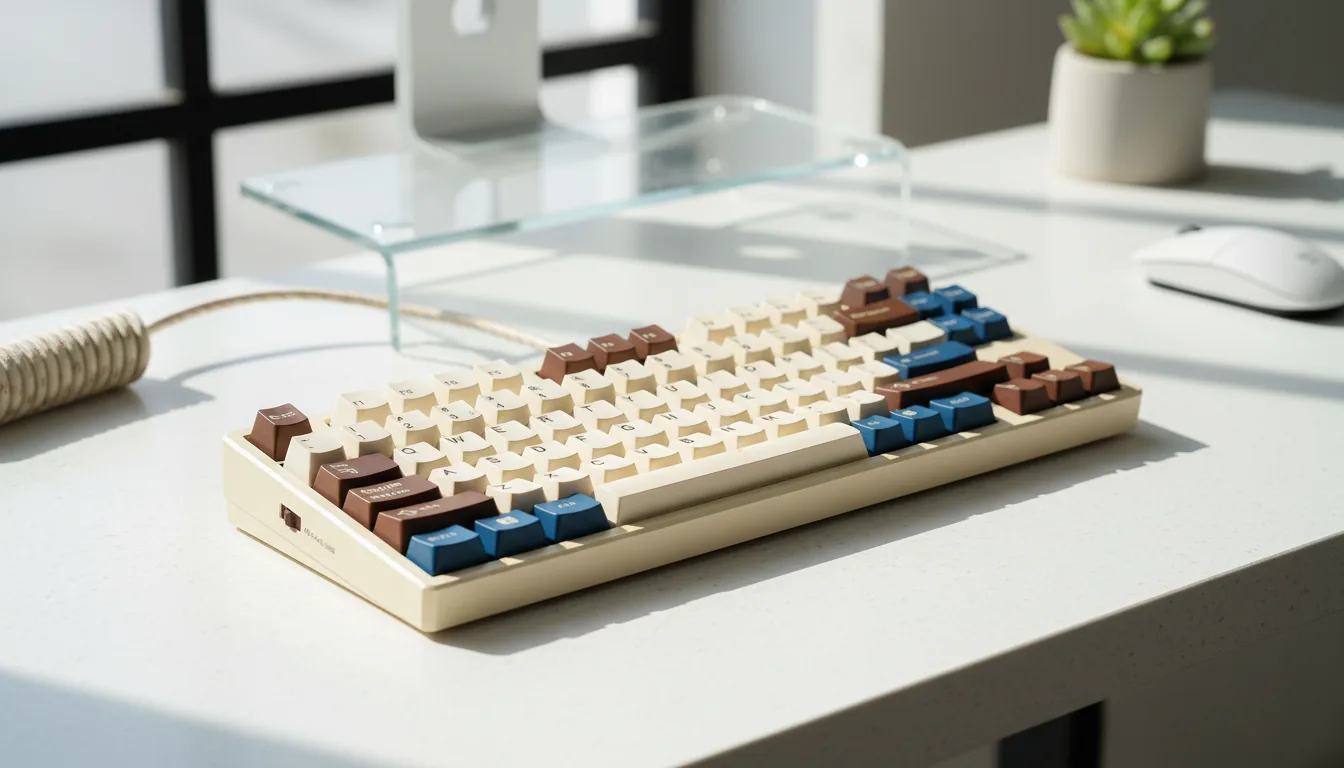 YUNZII C75 Choco Blue : Clavier Gaming Tri-Mode 5500 mAh !