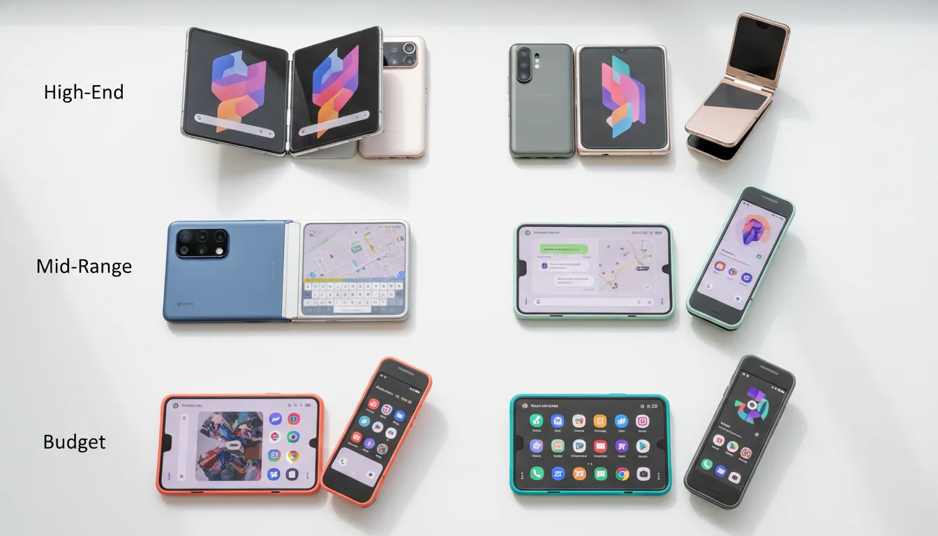 Smartphones pliables 2026 : le guide complet par budget