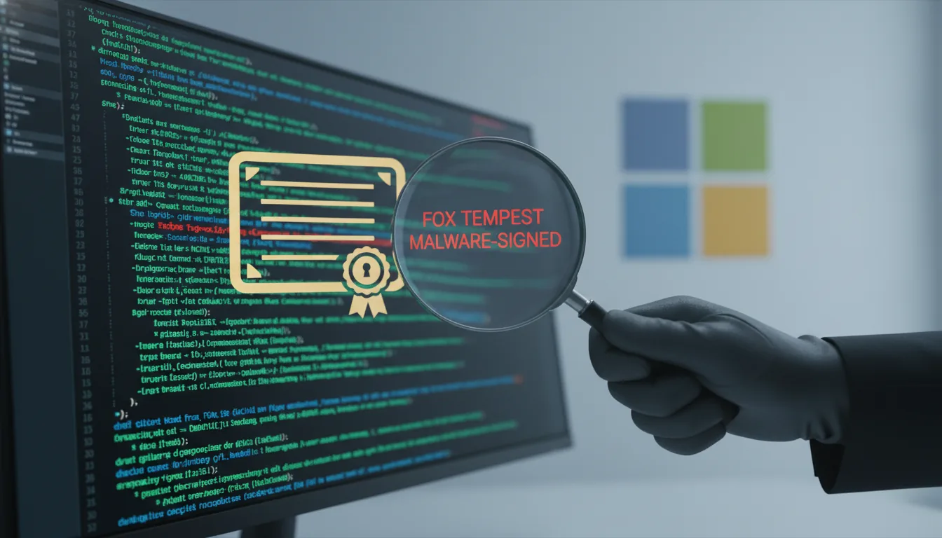 Fox Tempest démantelé : faux certificats et malwares signés