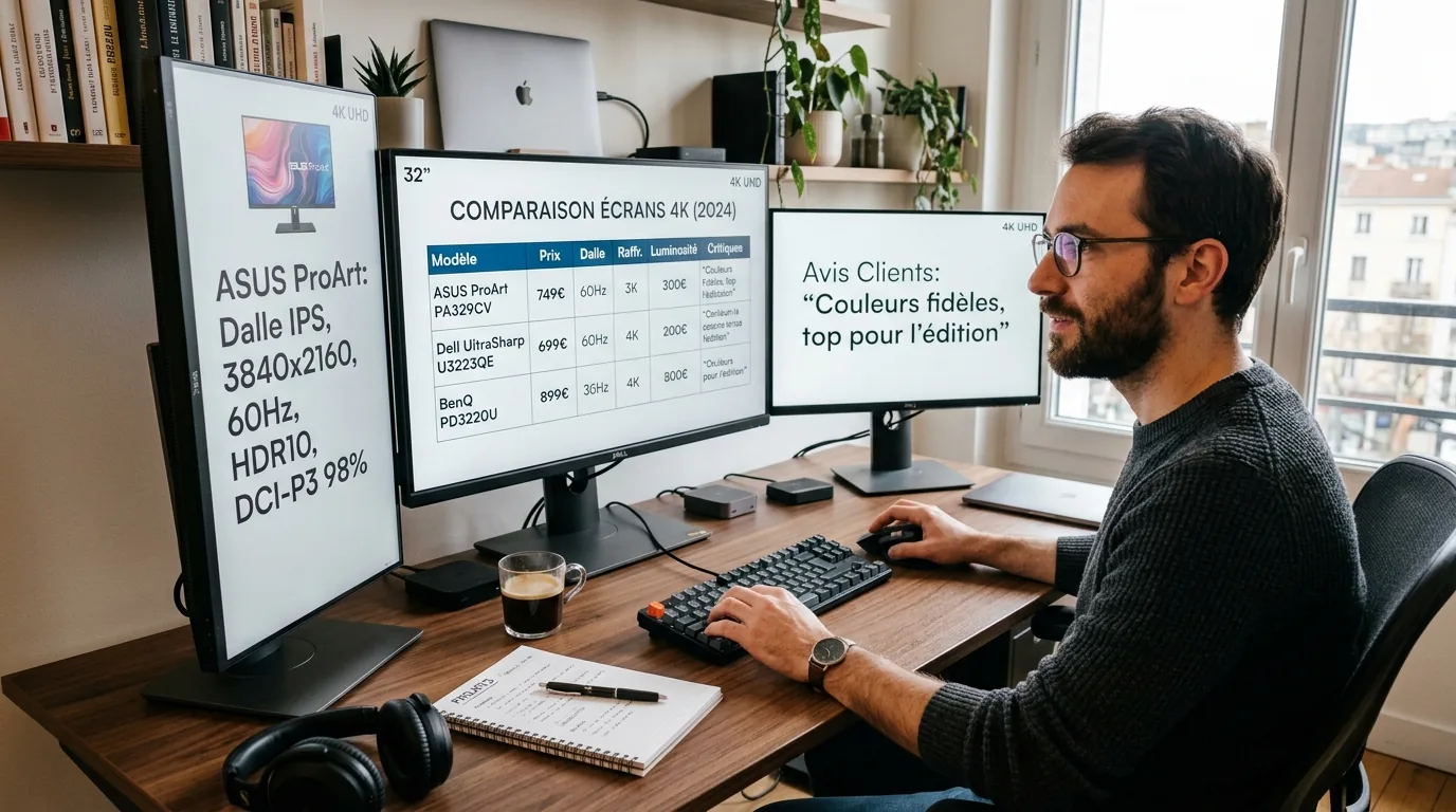 Meilleurs moniteurs 4K 2026 : budget, usage, top choix
