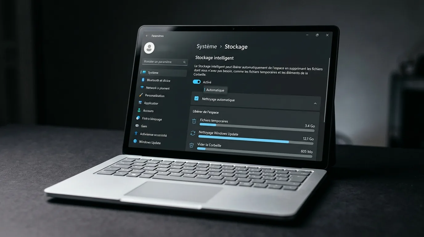 Windows 11 : libérez de l’espace instantanément avec l’outil Stockage intelligent